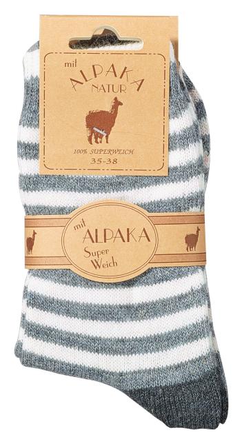 6 Paar TippTexx 24 superweiche Alpaka-Socken für Kinder